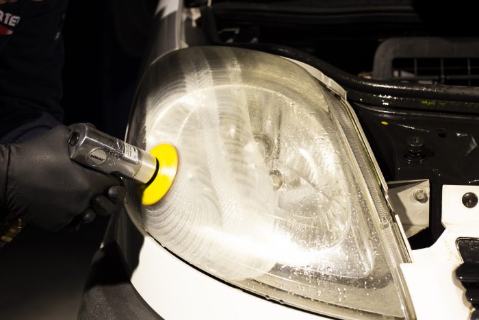 Sanding headlight
